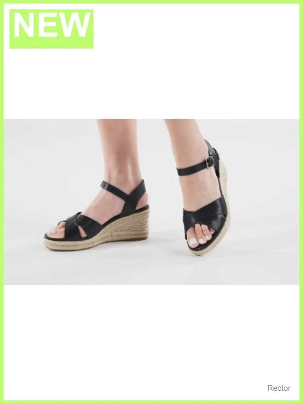 Espadrille Wedge Sandals with Raffia Ankle Strap, 2.95